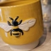 Vaso Cachepot Plantas Cerâmica Honey Bee Abelha 10,6X11,6Cm